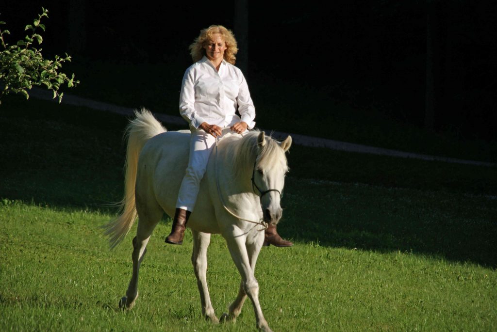 Ingrid Merkle und ihr Pferd Radjib el Arab